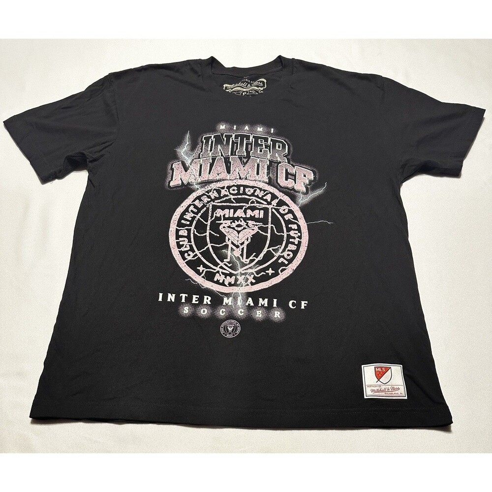 Inter Miami CF Lightning Mitchell & Ness Madness Shirt Men's Size XL Black